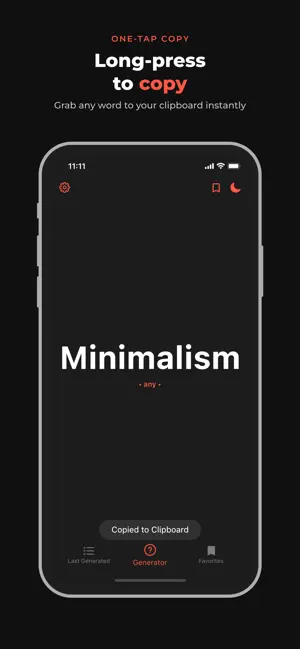 Random Word Generator: RWG screenshot 2