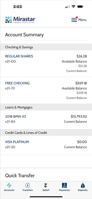 Mirastar Mobile Banking screenshot 2