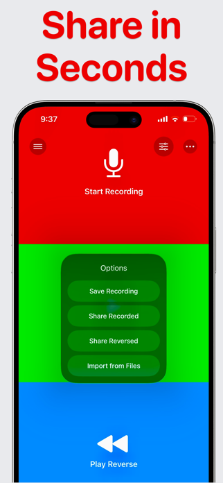Backwards Voice Recorder Screenshot 4 of 4