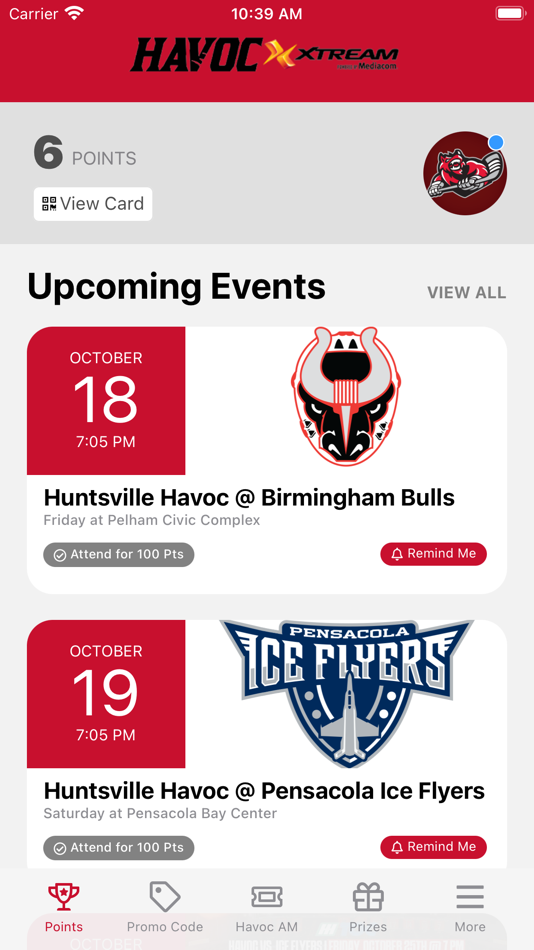 #2. Huntsville Havoc Official (iOS) 由: row27 Mobile