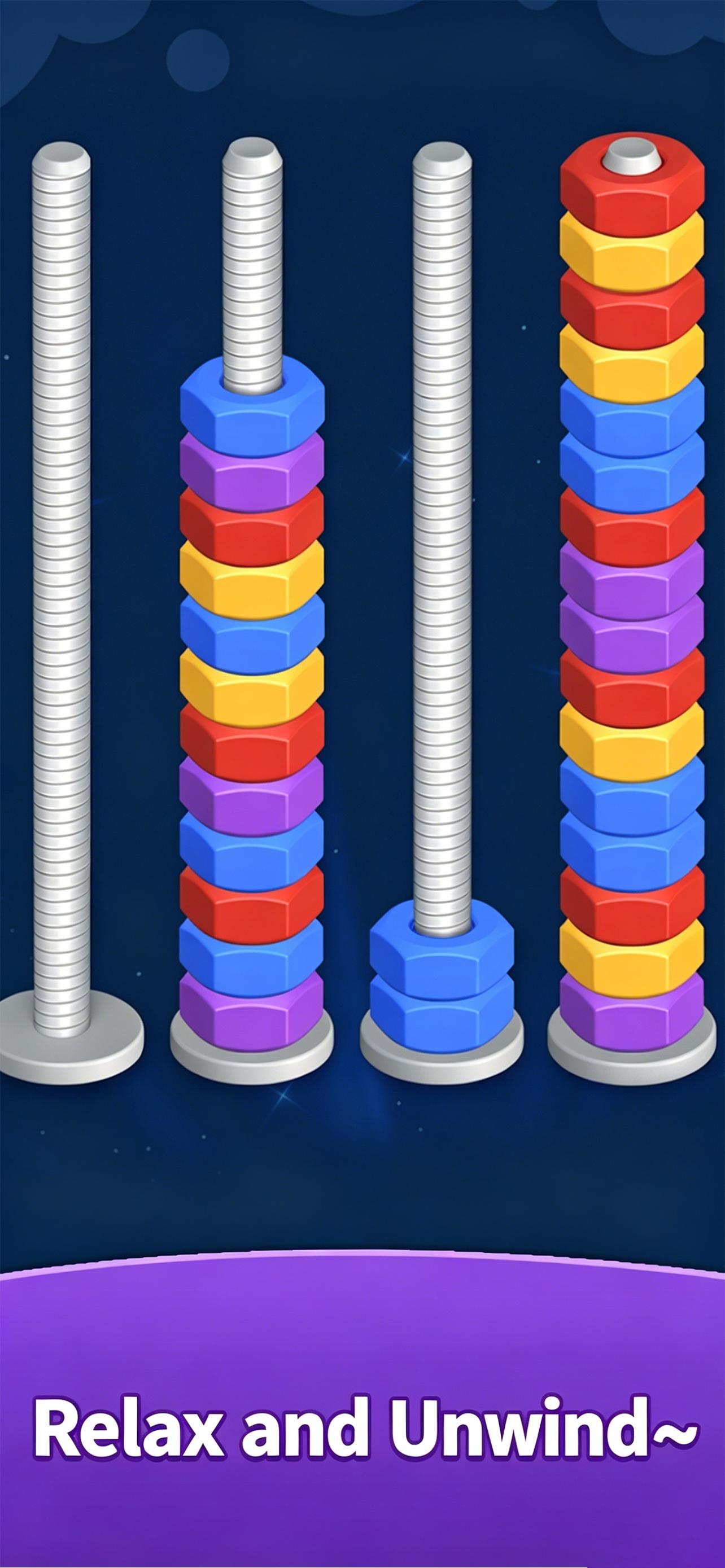 Nut Sort Rush screenshot 3