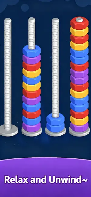 Nut Sort Rush screenshot 3