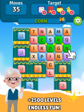 Alphabet Scape: Strands Words iPad screenshot