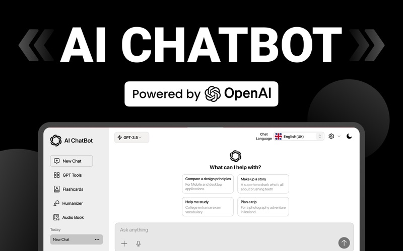 Chatbot: Ask AI Assistant Chat Screenshot
