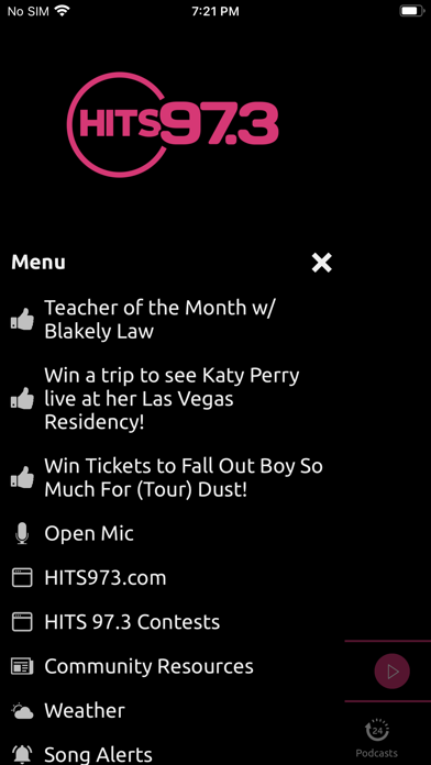 HITS 97.3 Screenshot