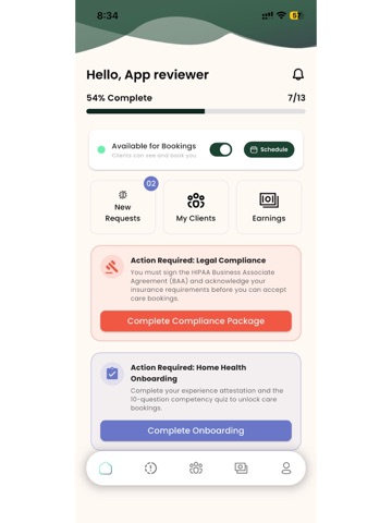 Juperra Caregiver iPad screenshot