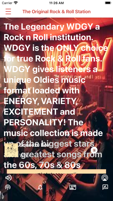 WDGY Radio Screenshot