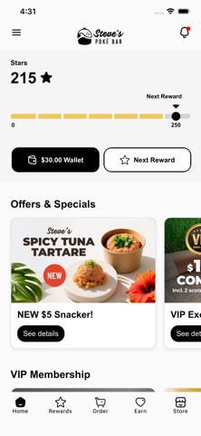Steve’s Poké Bar app screenshot