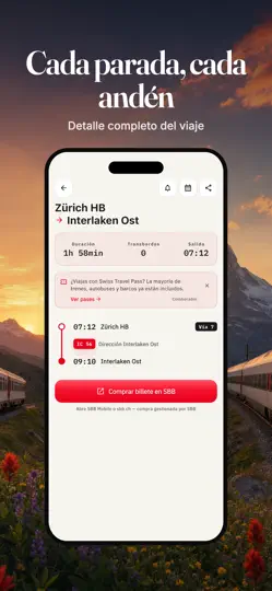 Captura de pantalla de Swiss Transport: Suiza en iPhone 3