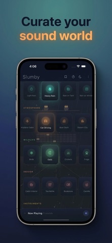 Slumby: Sleep Sounds & Focus iPhone screenshot