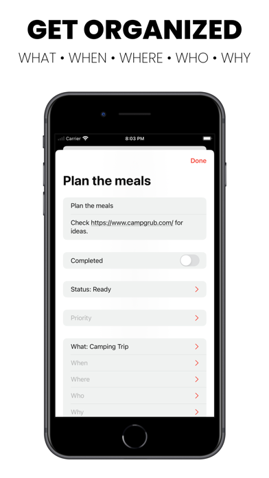 NextAction App Screenshot