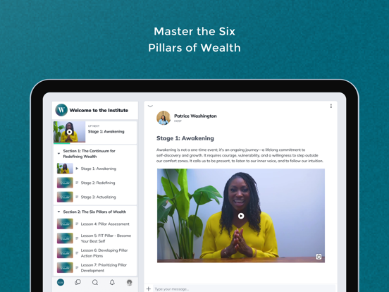 Redefining Wealth iPad screenshot 3 - Lifestyle app