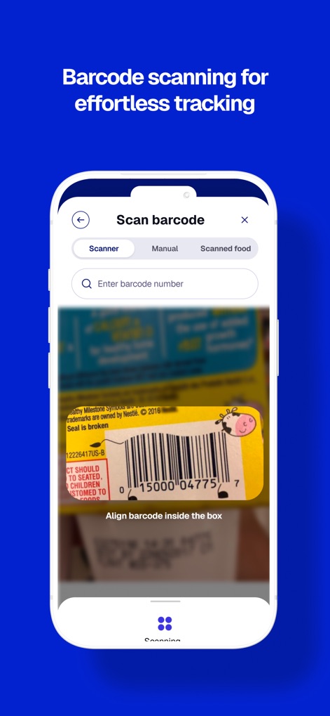 WeightWatchers Program - Effortless Barcode Scan