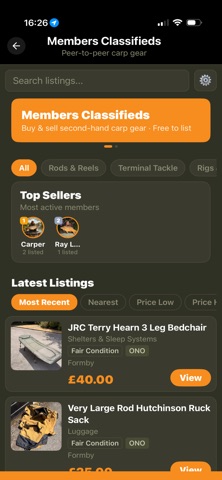 Carp Army iPhone screenshot