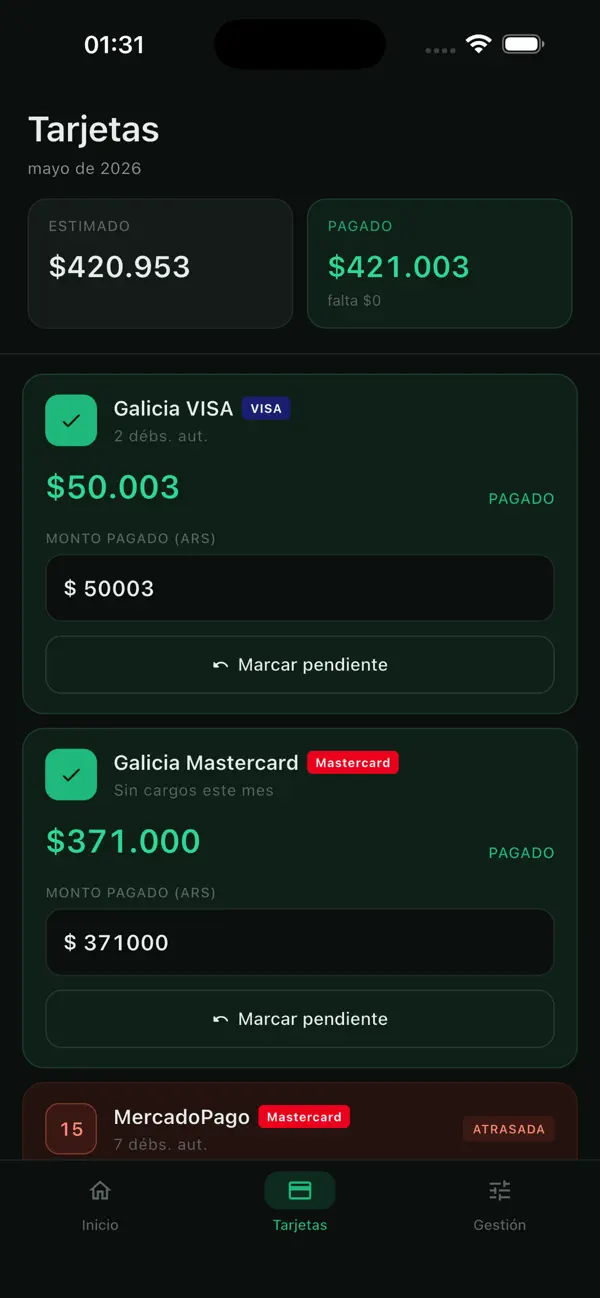 Screenshot #2 pour Mi Finanzapp
