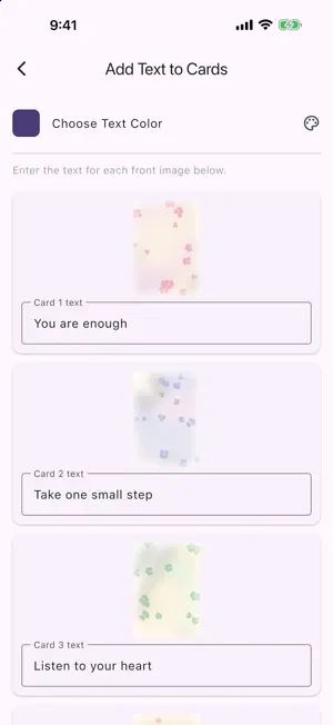 Create! My Oracle Card screenshot 4
