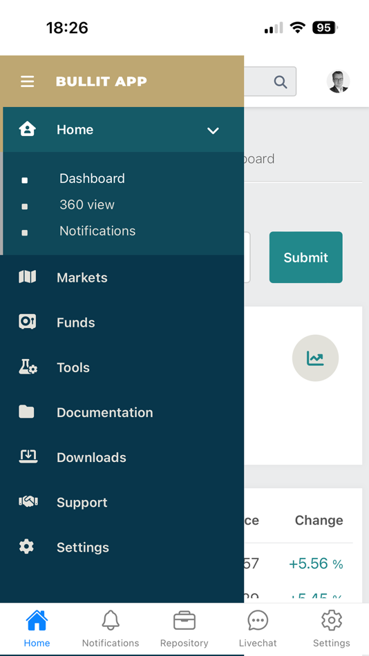 #3. Bullit anywhere (iOS) Podle: Bullit