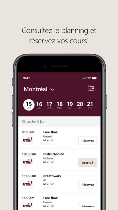 mild maison thermale iPhone screenshot