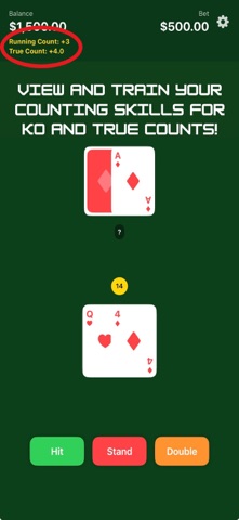Simple Blackjack Trainer screenshot 4