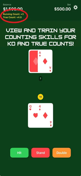 Simple Blackjack Trainer screenshot 4