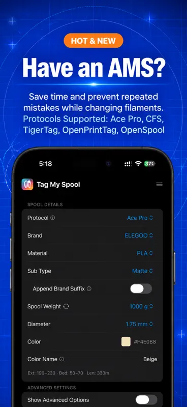 Tag My Spool – NFC Filament screenshot 1 of 9