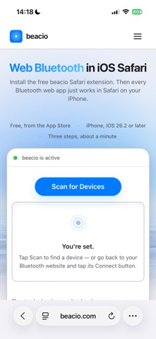 beacio iPhone screenshot