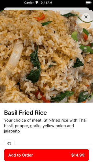 Yummy Thai Flower Mound iPhone screenshot 3 - Food & Drink app