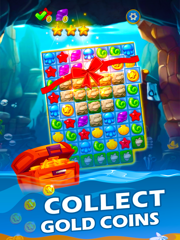 海洋寶石 - 三消遊戲