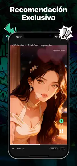 Captura de pantalla de MoboDrama - Dramas De Manga IA en iPhone 3