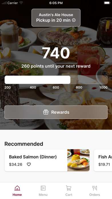 Austin's Ale House app screenshot