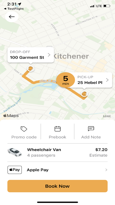 City Cabs Kitchener Screenshot