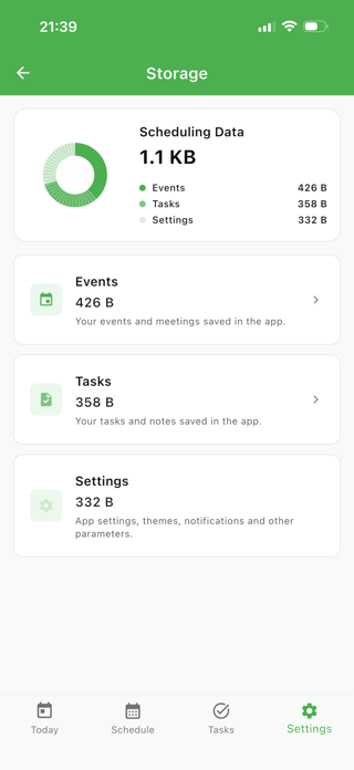 Scheduling — Events & Tasks Screenshot 4 of 4