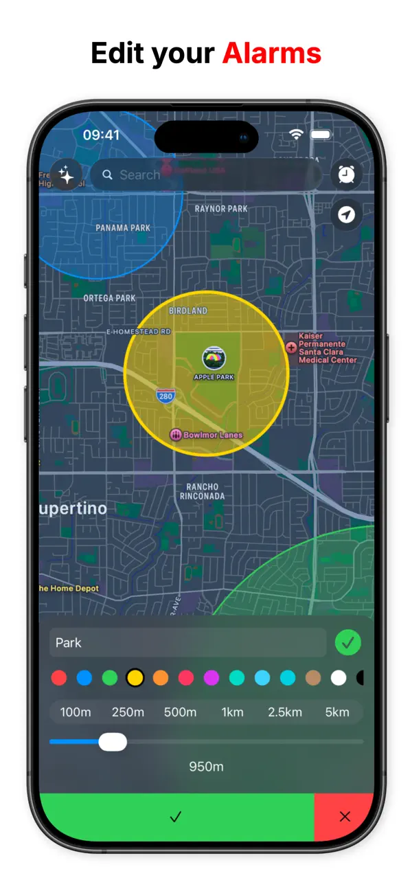 Screenshot #3 pour Localarm - Location Alarms