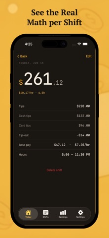 Tipfolio - Shift & Wage Log Screenshot 3 of 6