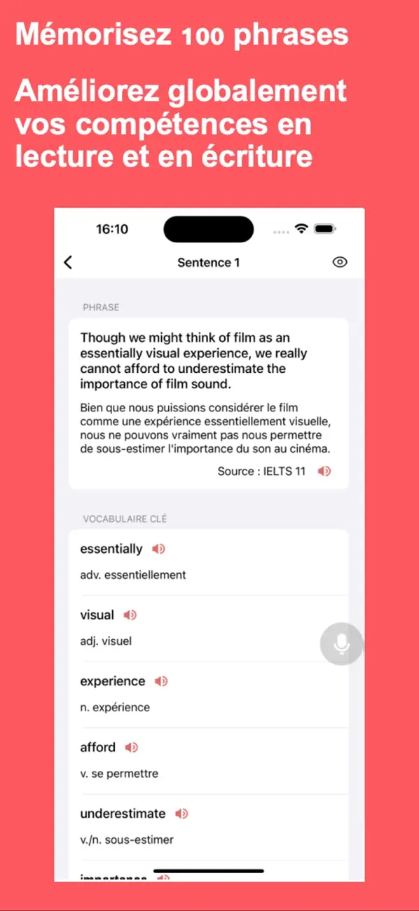 Screenshot #2 pour IELTS vocabulary