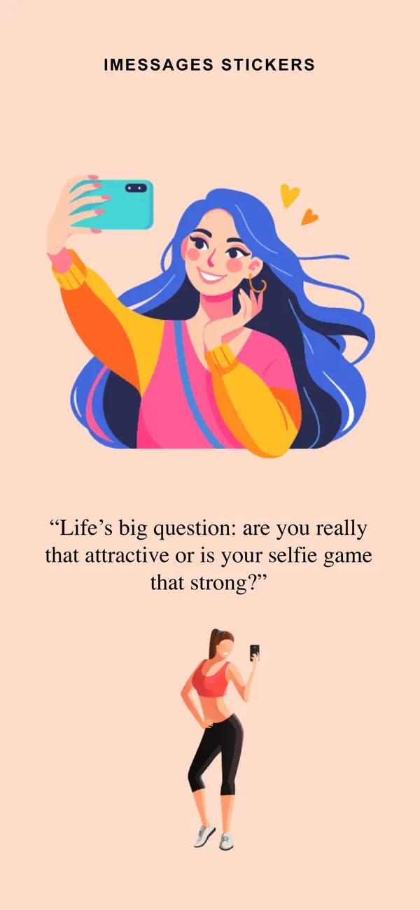 Screenshot #3 pour Selfie Lifestyle Stickers