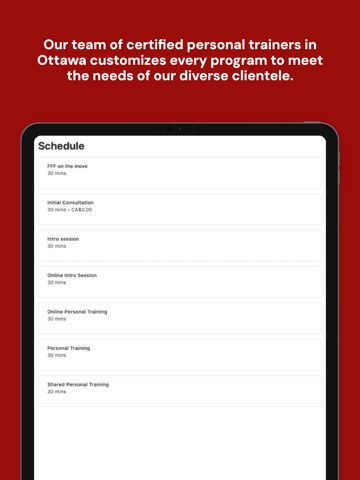 Free Form Fitnes iPad screenshot
