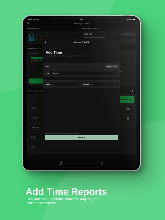 WitnessWork iPad screenshot 4 - Productivity app