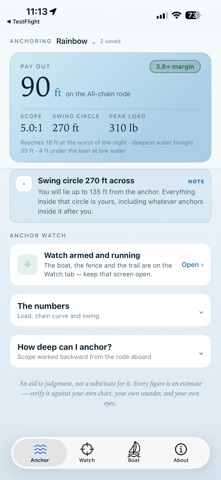 Rainbow's End Anchoring app screenshot 2