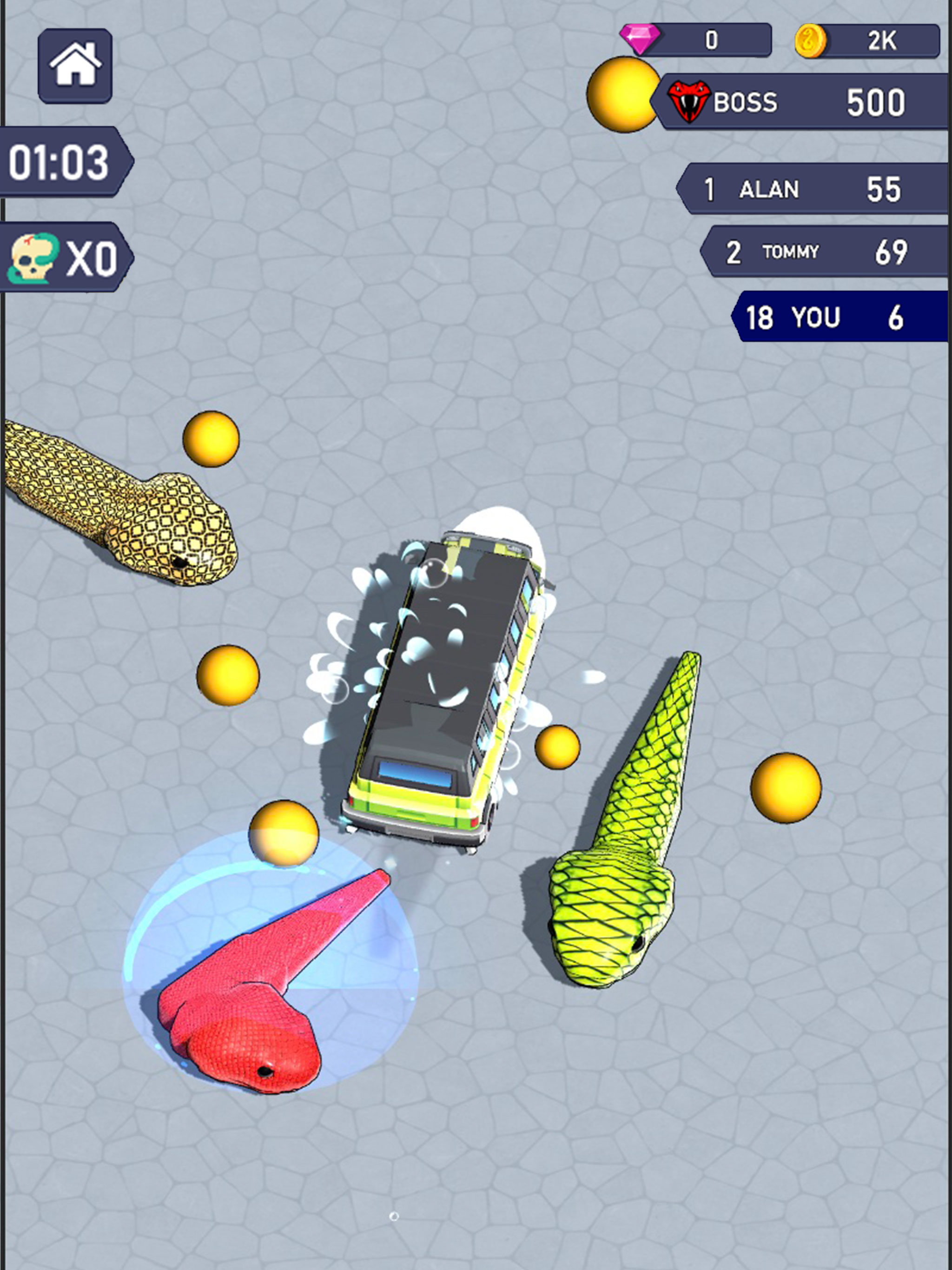 Hungry Flick Crawler Snake War