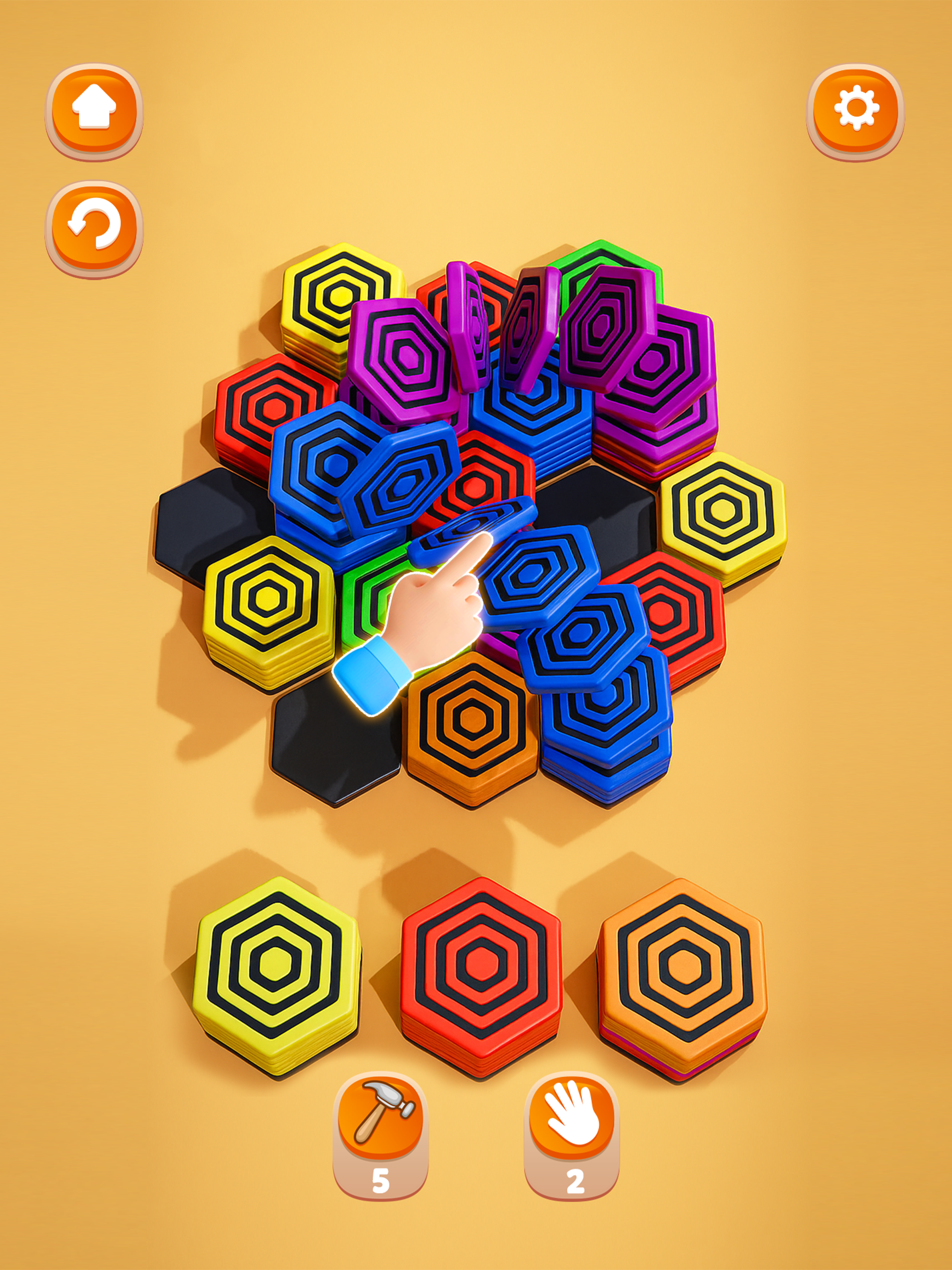 Hexa Sort: Honey Merge screenshot 12