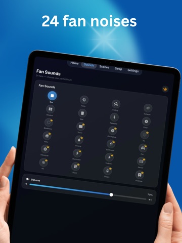 White Noise Sleep Sounds Rain iPad screenshot