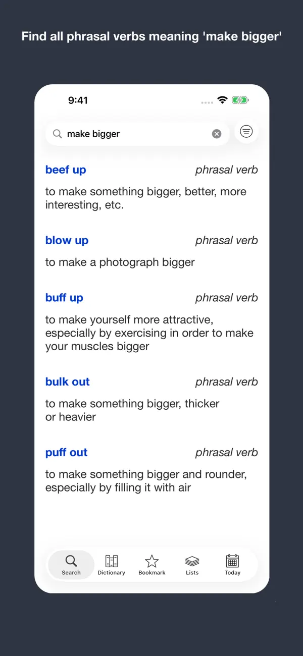 Screenshot #3 pour English Meaning Dictionary