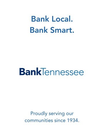 BankTennessee Digital Banking iPad screenshot