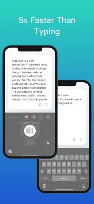 GlossVox:AI Voice Keyboard screenshot 2