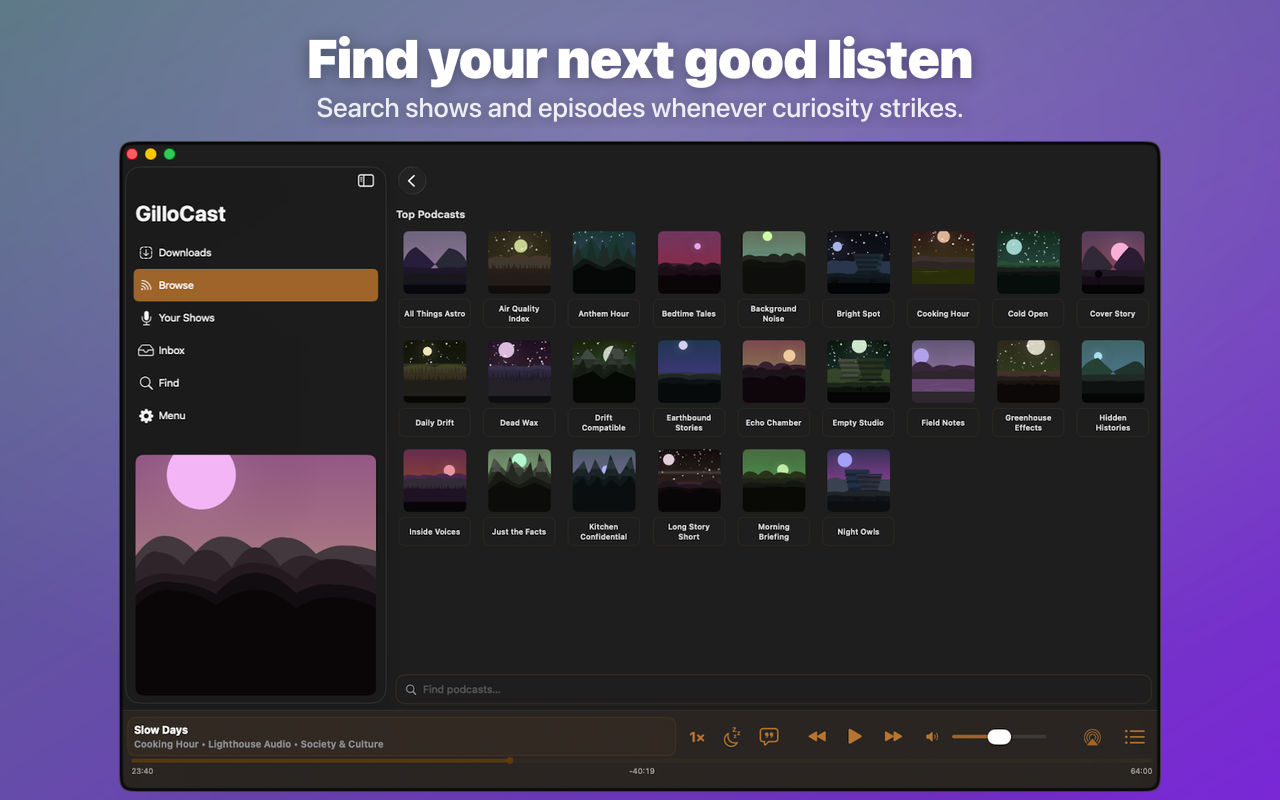 GilloCast: Podcasts and Shows screenshot 29