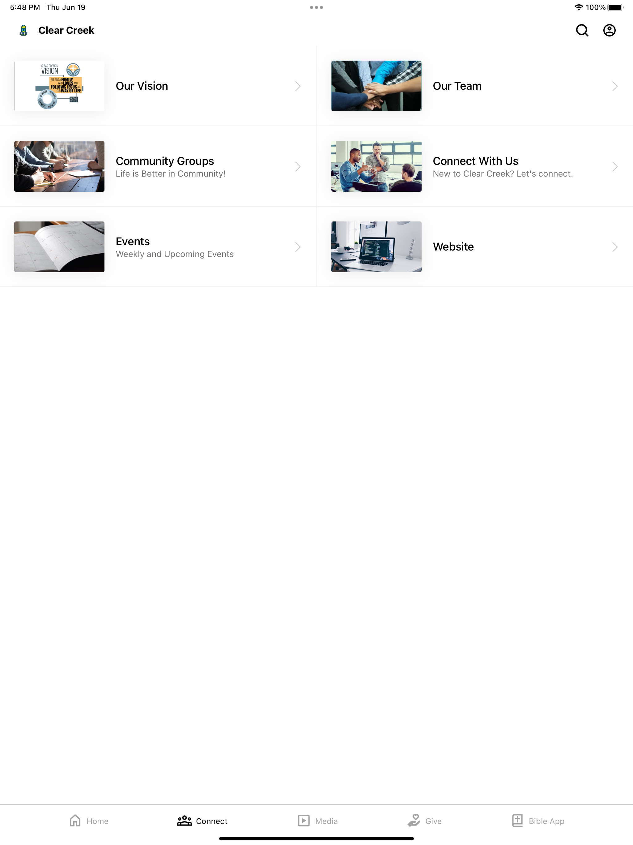 Clear Creek Church screenshot 5