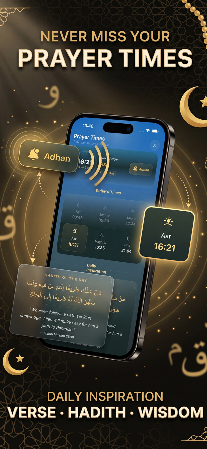 Esma: Prayer Times & 99 Names screenshot 2