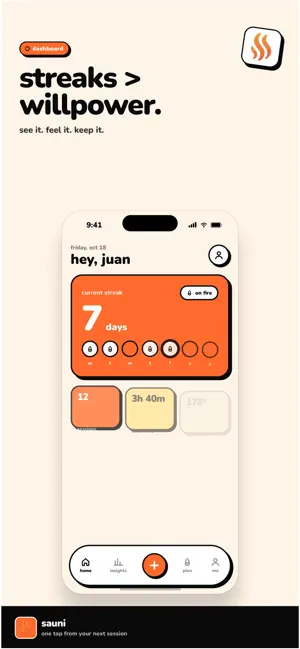 Sauni: Sauna Tracker & Coach screenshot 4