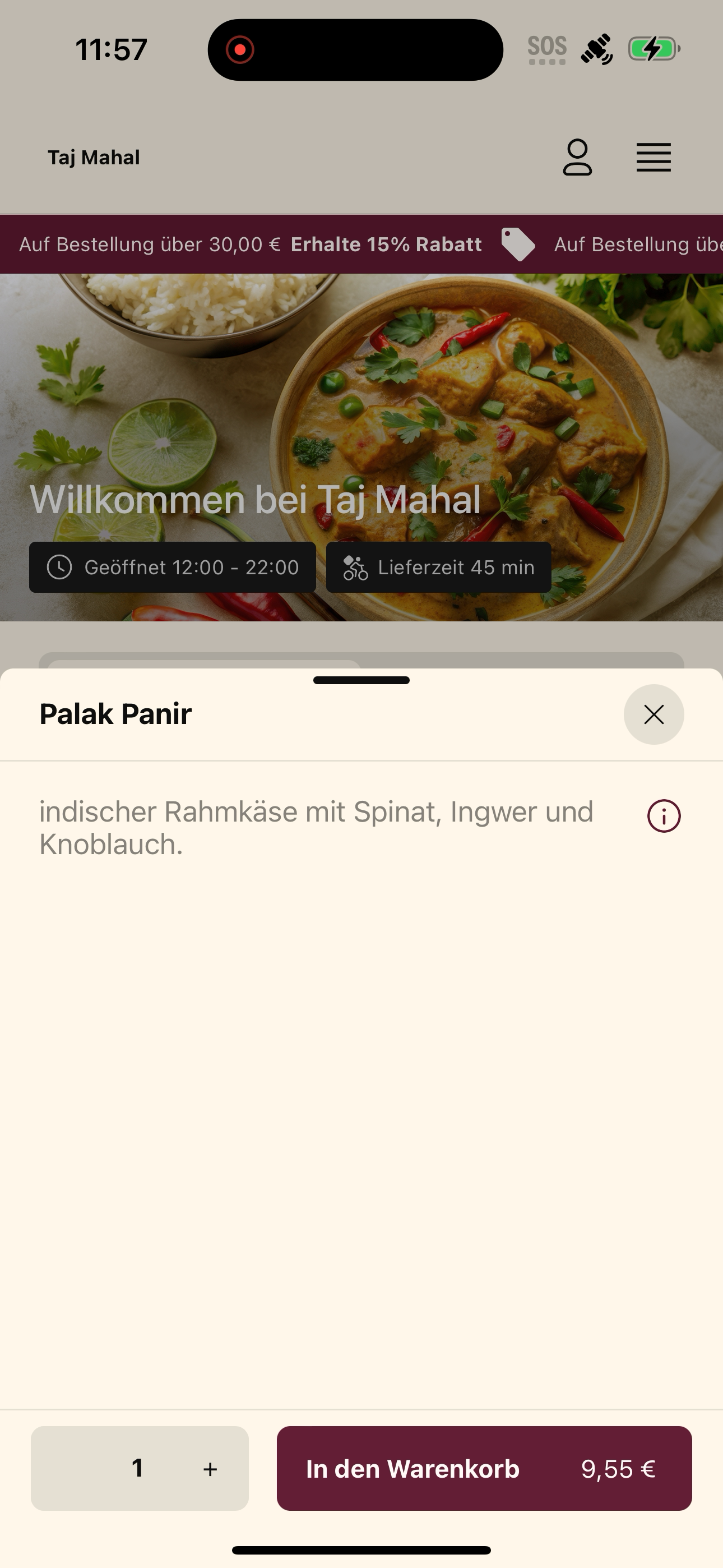 Taj Mahal Berlin screenshot 8